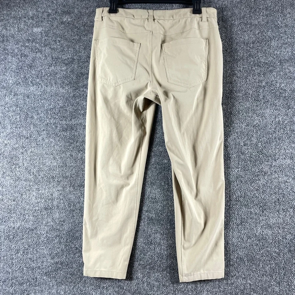Lululemon Pants Mens 32x25 Tan Warpstreme Slim Fit 5 Pocket Trousers ABC Stretch